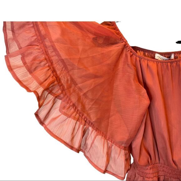 NWT Endless Rose Off Shoulder Ruffle Romper - Picture 2 of 4